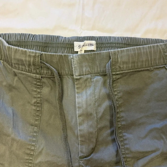 Lou & Grey For Loft Pants Capri Pockets Olive Green  Cotton Rayon Medium - Picture 11 of 11